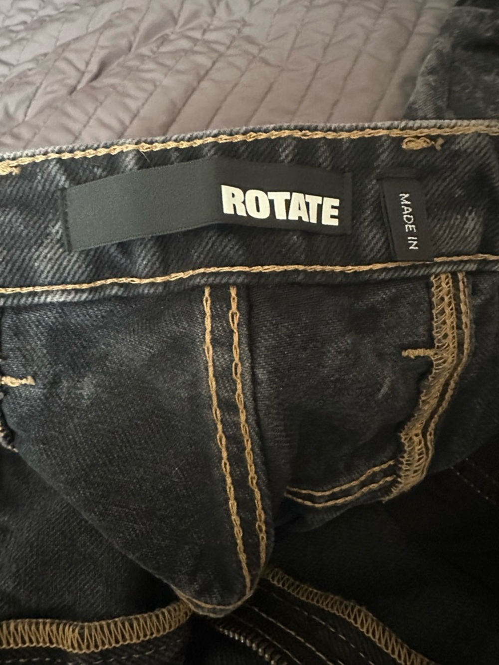 ROTATE Black Women’s Jeans - Classic Dark Wash - Picture 2 of 3